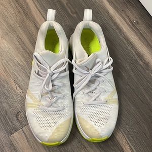 Nike Weight Training Shoes White and Green METCON